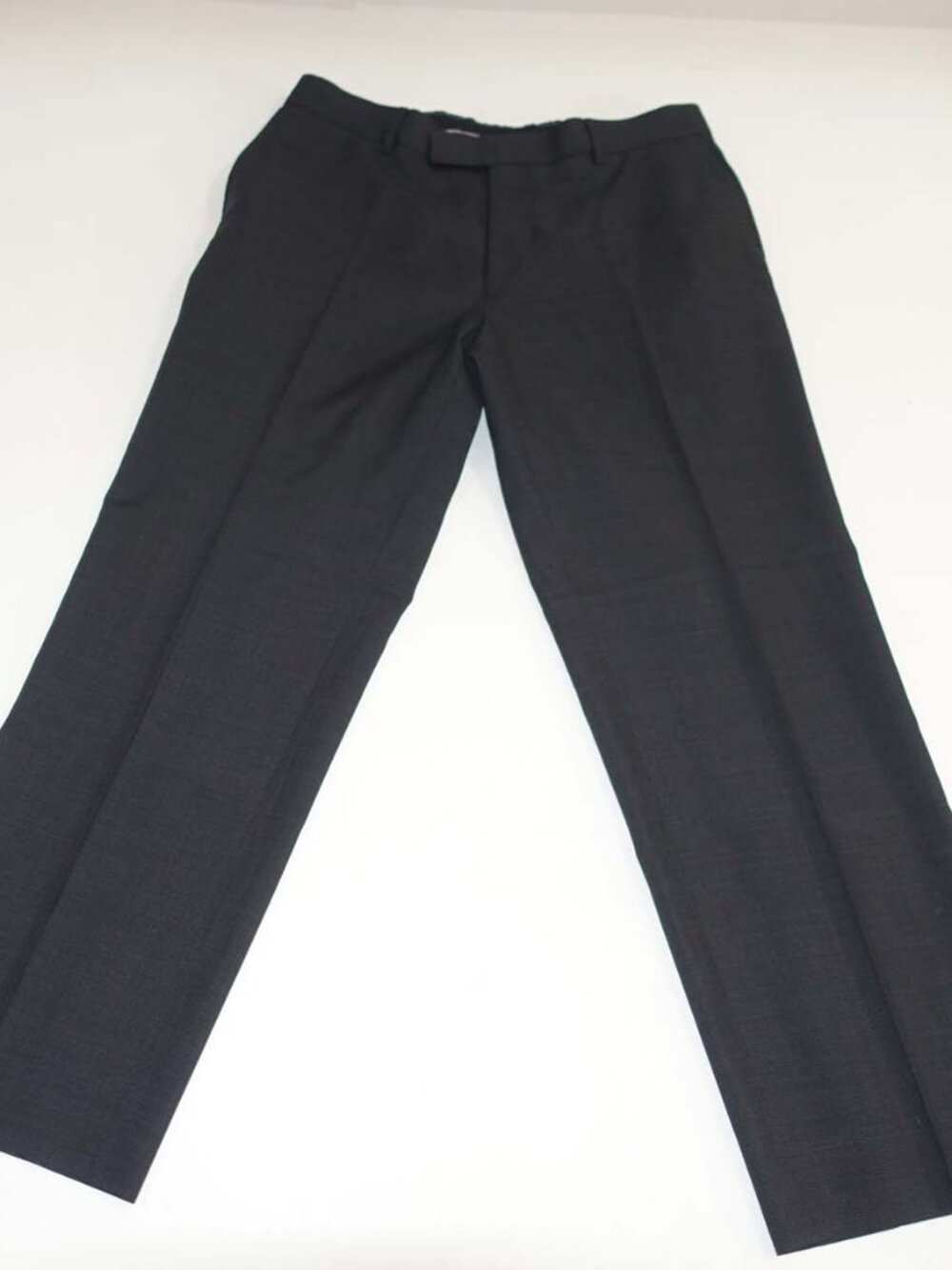 Hugo Boss Men's James Brown Suit Dress Pants 34 x 30 Charcoal Gray Micro Check